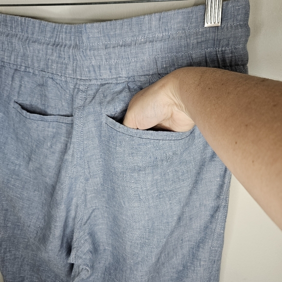 Athleta Cabo Linen Jogger Pants Size 4 - Picture 10 of 16